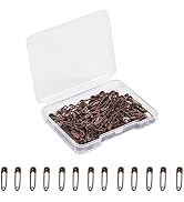 Small Safety Pins,0.75 Inch Mini Safety Pins for Clothes,Coffee Safety Pin Rust Resistant Nickel ...