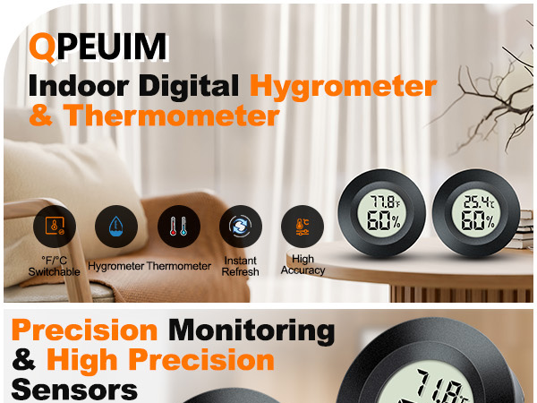 Round Thermometer Hygrometer