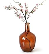 Bfttlity Clear Glass Vase Tall Farmhouse Vase for Branches Glass Vases for Centerpieces in Home D...