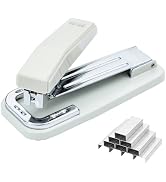 M&G Swing-Arm Swivel Stapler, 50 Sheet Capacity, 360 Degree Rotate Desktop Stapler with 1000 Stap...