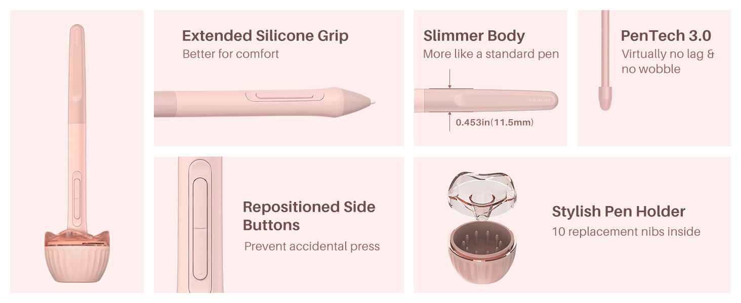 New Digital Stylus, Better Pen Performance.