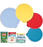4 Packs Silicone Can Lids for Canned Goods, 3.0''|3.2''|3.5''|4.0-inches Fit for 5oz, 5.5oz, 12oz...