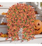 Doxcore Artificial Hanging Flowers for Outdoors, 6PCS Faux Silk Artificial Flowers for Outdoors, ...