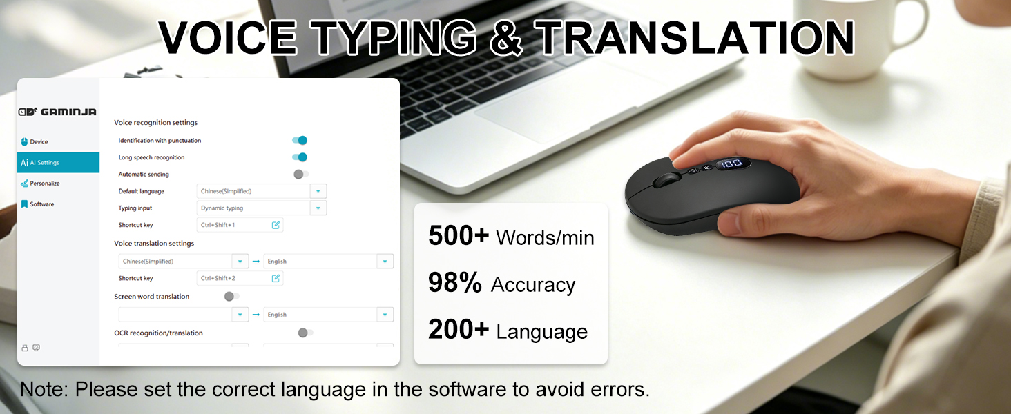 Voice Typing Mouse Smart Voice Mouse Ai Smart Mouse Ai Voice Mouse Smart