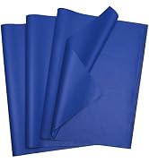 Bobobag 100 Sheets Blue Tissue Paper, 20" x 14" Tissue Paper for Gift Bags, Bulk Gift Wrapping Ti...