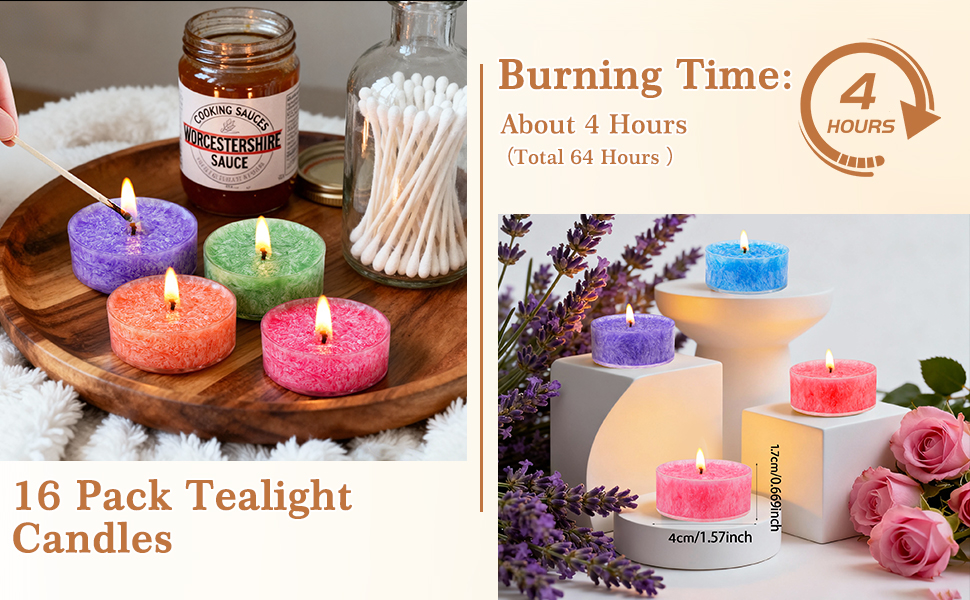 long burning time and fragrance