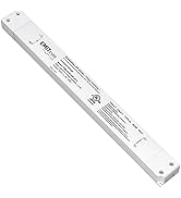 EMITEVER 60W Slim Triac Dimmable LED Driver,100-277V AC to 24V DC Power Supply,0-100% Dimming Tra...