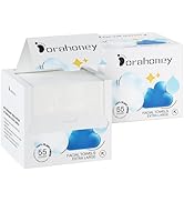 Disposable Face Towels, 12"×12" Extra Large Face Towelettes, Ultra Soft Facial Towels for Sensiti...