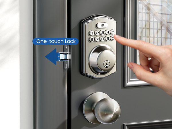 keypad deadbolt and door knob set
