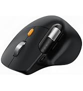 ProtoArc Ergonomic Bluetooth Mouse, EM25 USB Wireless Mouse, Fast Scrolling & Thumb Scroll Wheel,...