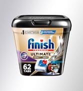 FINISH Ultimate Plus Infinity Shine Dishwasher Pods, 62 Count - Dishwasher Detergent Tablets with...