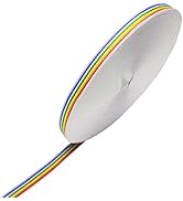 55 Yards Colored Striped Grosgrain Ribbon- 3/8