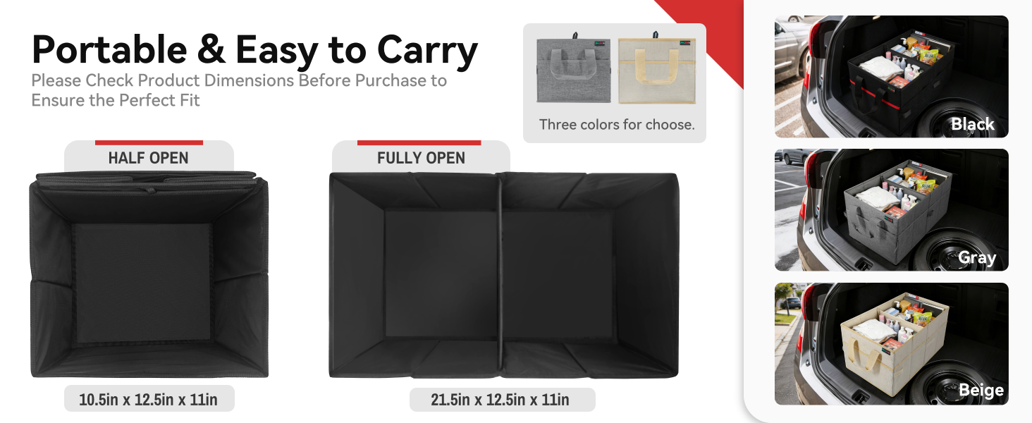 car grocery organizer trunk carrier