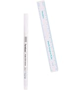 1 Set White Tattoo Tip Markers Skin Marker Pen Tattoo with Paper Ruler,for Eyebrow Lips Skin,Beau...