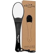 Ceramic Pumice Stone Foot File for Dry Dead Skin - Callus Remover for Feet Double-Sided Foot File...