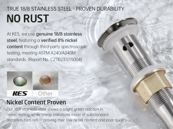 True 18/8 Stainless Steel