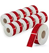 Anylabel 1 x 2 inch This is a Set Do Not Separate Fluorescent Red Packing Labels Permanent Ad...