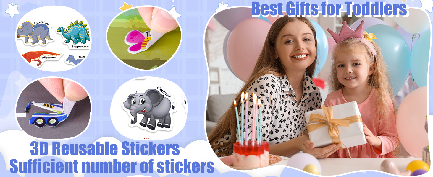 Reusable Sticker Book for Toddlers