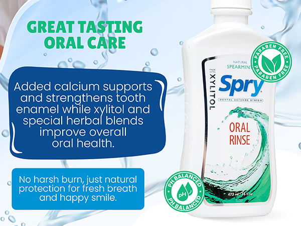 mouth wash dry mouthwash mint rinse sore whitening travel anti cavity gum dentist natural xylitol