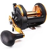 Sougayilang Conventional Reel Trolling Fishing Reel Powerful Drag Fishing Reel for Saltwater Big ...
