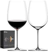 OJA Red Wine Glasses Set of 2, Hand Blown Giant Wine Glass 36.5 oz, Oversized Full Bottle Crystal...