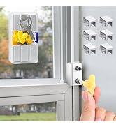 Window Locks,6 Sets Sliding Window Safety Locks with Key for Up and Down Windows,Easy to Install ...