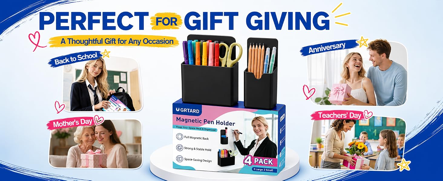 dry erase marker holder magnetic magnet pen holder for fridge wall pen holder
