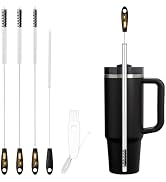 5 Pack Straw Cleaning Brush Set, 15" Extra Long Straw Cleaner Brush, 4 Sizes Reusable Straw Clean...