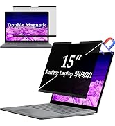 IPROKKO Surface Laptop Privacy Screen 5/4/3/2/1-15 inch, Magnetic Removable Privacy Screen Filter...