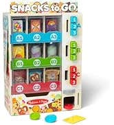 Melissa & Doug Sort, Stock, Select Wooden Vending Machine Play Set, Wooden Toy Play Food for Boys...