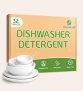 ORIENTLEAF Dishwasher Detergent Cleaner, 32 Cleaning Tablets Fragrance Free