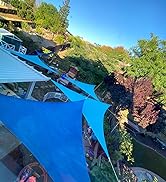 Patio Paradise 8' x 8' Beige Sun Shade Sail Square Canopy UV Block Awning Heavy Duty Commercial G...