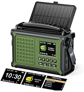 Mesqool S.A.M.E. NOAA Weather Alert Radio with FM and 12000mAh Battery | S.A.M.E. county alerts, ...