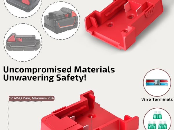 18V for Milwaukee M18 Battery Adapter for Power Wheels Power Tool Drill Battery Adapter