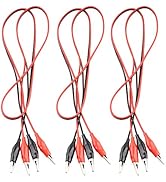 Eiechip Alligator Clips Electrical, Insulated Alligator Clips with Wires Test Cable Double-Ended ...