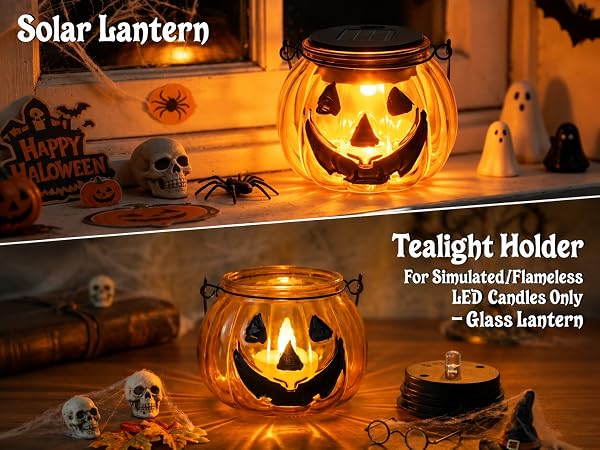 Tabletop Halloween décor Fireplace mantel