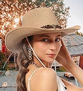 Handmade straw cowboy hat for both men and women, summer western sun protection beach hat