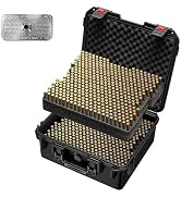 Round Rifle Ammo Storage Box – TSA Approved Waterproof Ammo Case for 5.56 NATO, .223 Rem, .300 Bl...