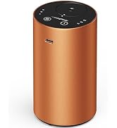 Waterless Essential Oil Diffuser, Rechargeable Car Scent Diffuser, Orange | Premium Aluminum Allo...