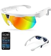 HAIXINDA AI Smart Glasses with Camera, 4K Video Recording & 32MP Photo, Polarized UV400 Sports Ca...