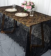 Lace Table Cloths Rectangle Scalloped Tablecloth Lace for Tables Lace Tablecloths