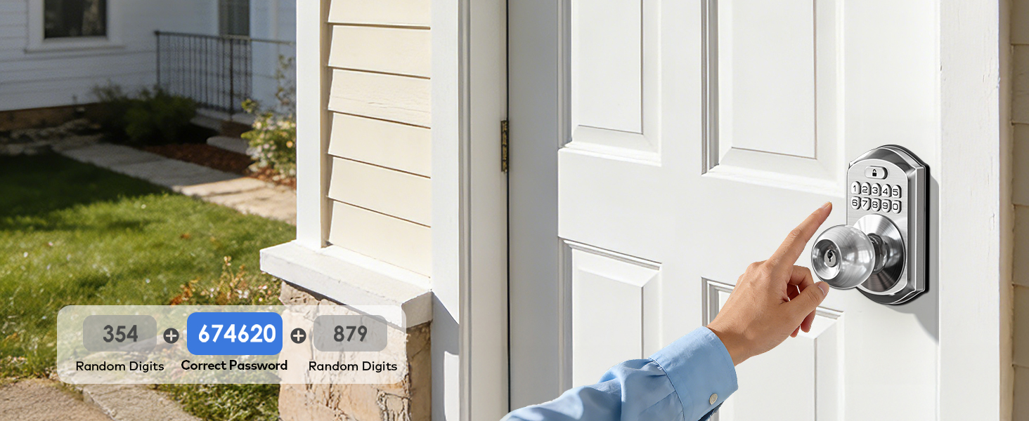 Anti-peep code lets you enter random digits before/after real pin to prevent others from seeing it.