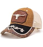 TOPACC Western Trucker Hat for Men Women Vintage Cowboy Country Hats Cute Baseball Cap for Wester...