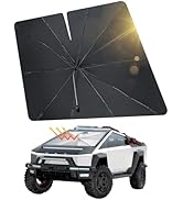 JOYTUTUS Windshield Sunshade Umbrella for Tesla Cybertruck, Automotive Interior Sun Protection Co...