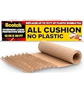 Scotch Cushion Lock Protective Wrap, 12 in. x 30 ft., 1 Wrap | Replaces Plastic Bubble, Cushions ...