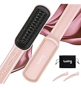 Luxing PuraLux Hair Straightener Brush, Fast Heating Hair Straightener Comb, Hair Straightener fo...