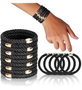 FORENEE Hair Ties No Damage - 10PCS Ponytail Holders - Elastic Hair Ties for Thick Hair - Braided...