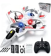 RGIMF RC Planes with Light, Remote Control Airplanes, RC Airplane Fighter Jet, 360° Flip, Stunt R...