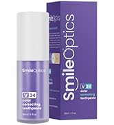 SmileOptics Purple Toothpaste - V34 Teeth Whitening - Advanced Color Correcting Toothpaste V34 fo...