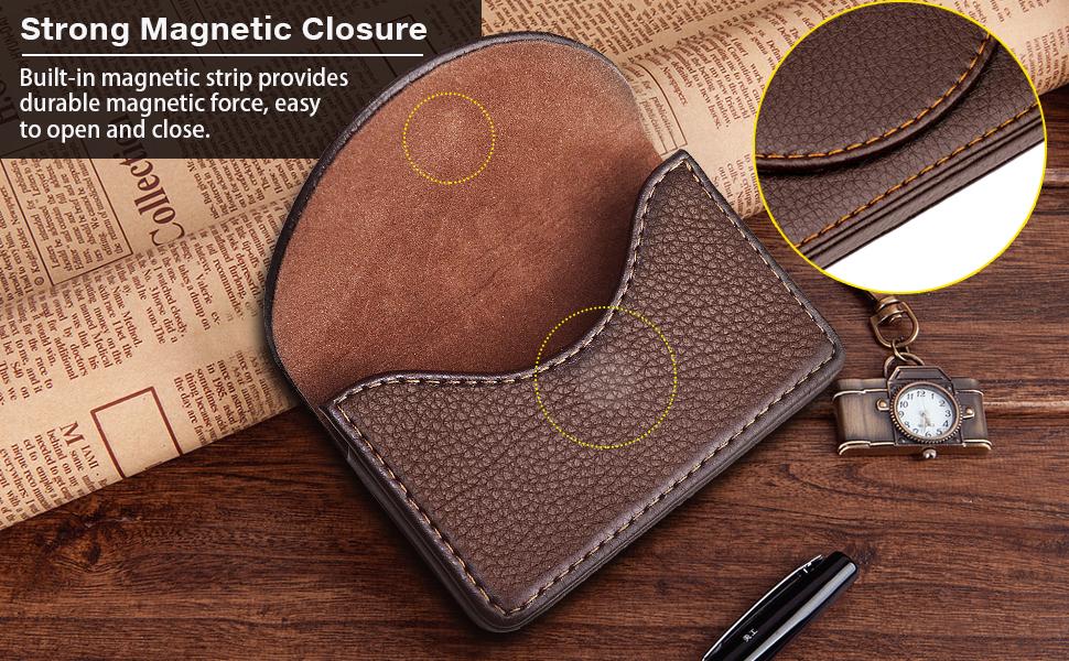 Business Card Carrier with Magnetic Snap